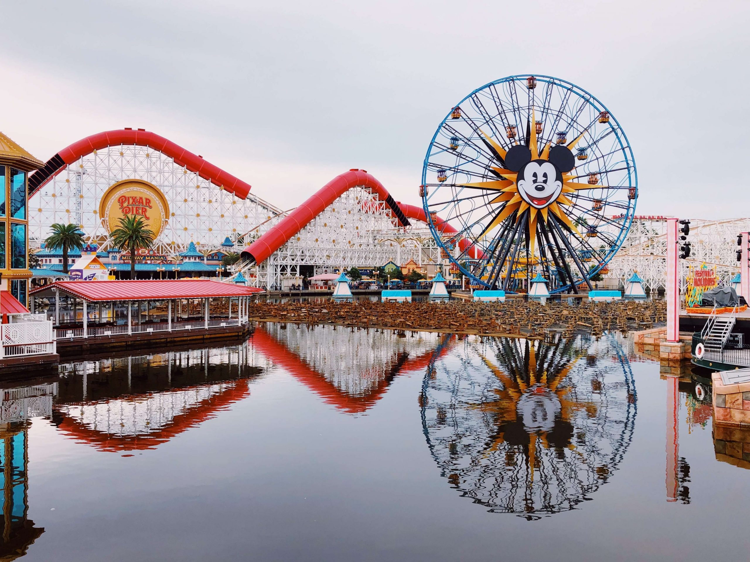 pixar pier at Disneyland