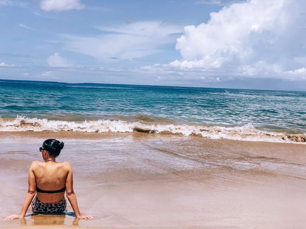 girl at Wailea Beach