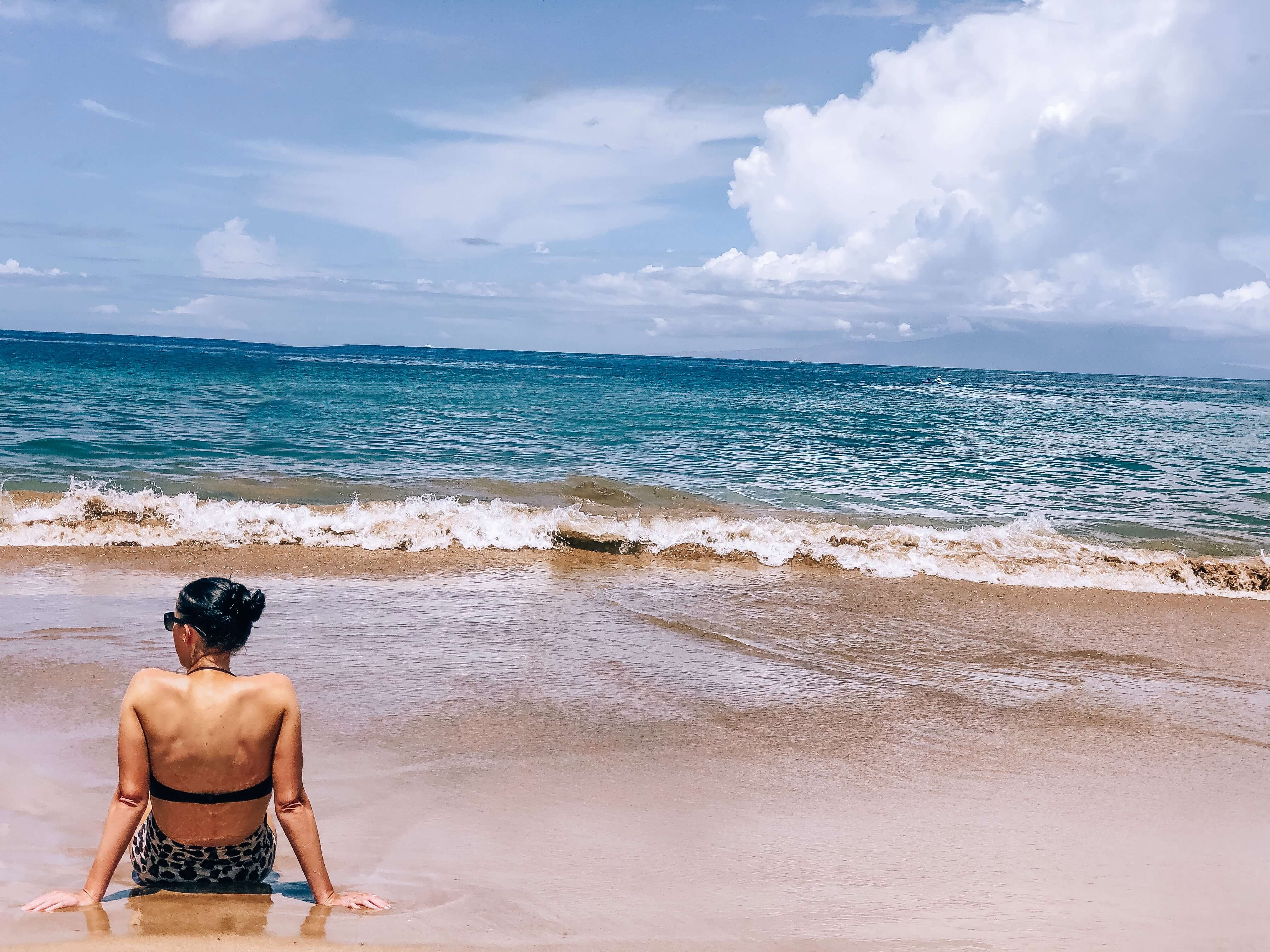 girl at Wailea Beach