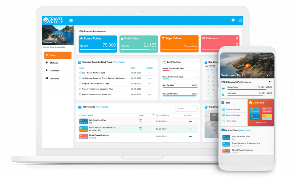 Travel freely homepage