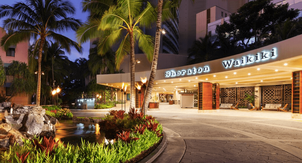 Sheraton Waikiki Beach Entrance