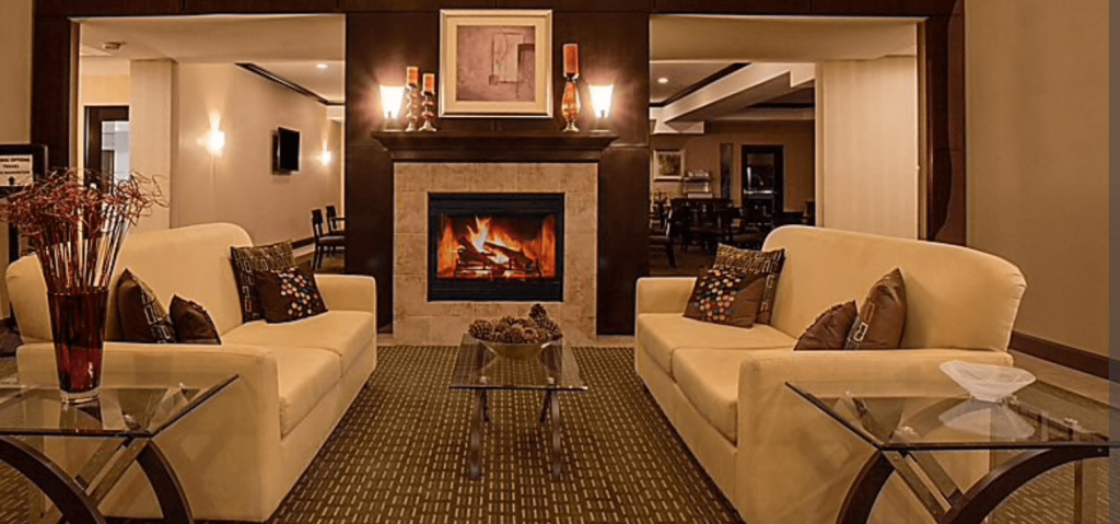 Holiday Inn Express lobby in Newport, Oregon