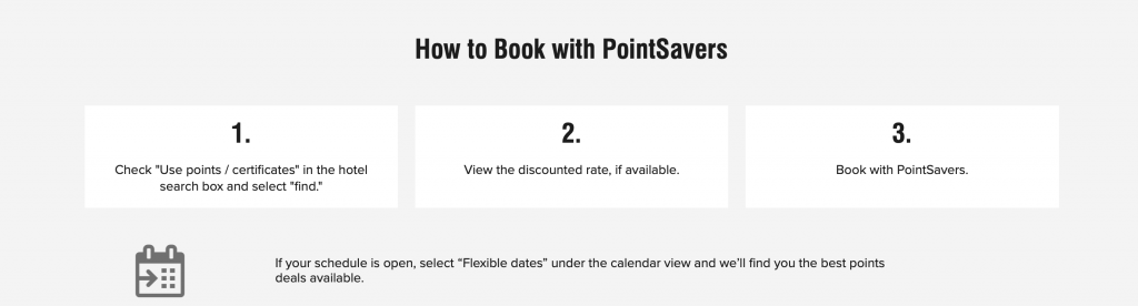 Marriott PointSavers screenshot info