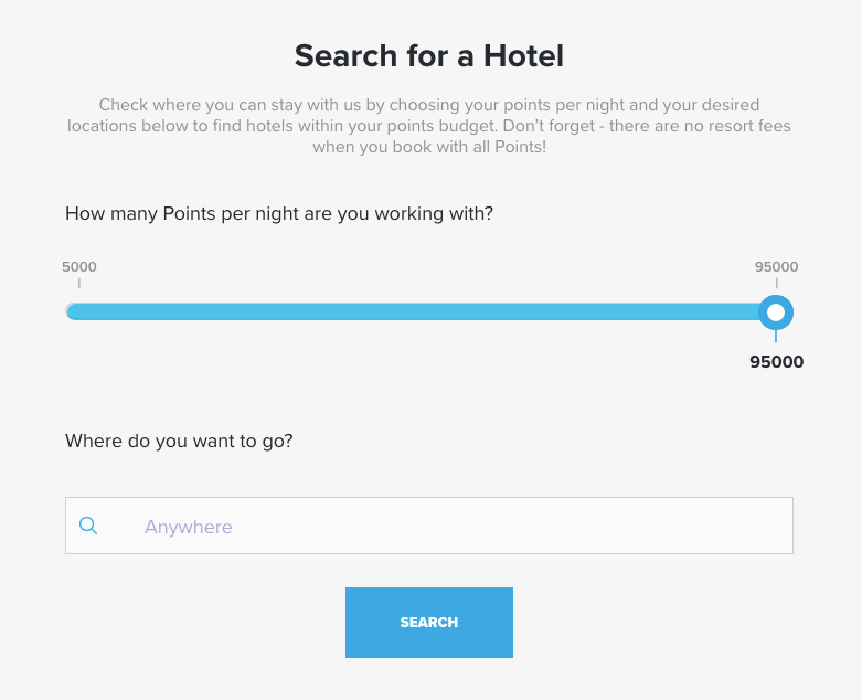 hilton points explorer