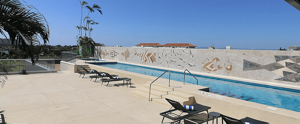 Rooftop swimming pool