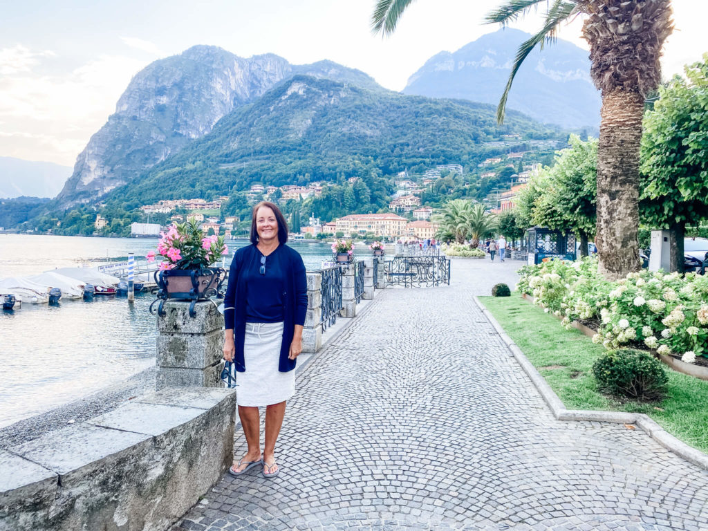 woman standing near lakeside