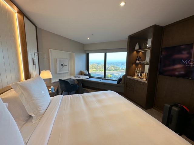 Hotel room with view