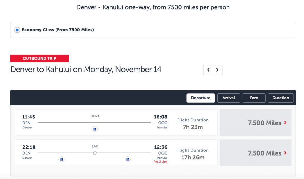 Turkish Airline Award Redemption