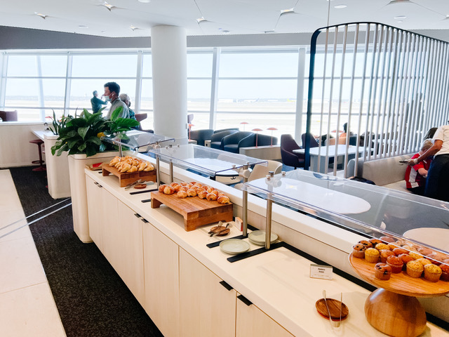 Airport Lounge with food