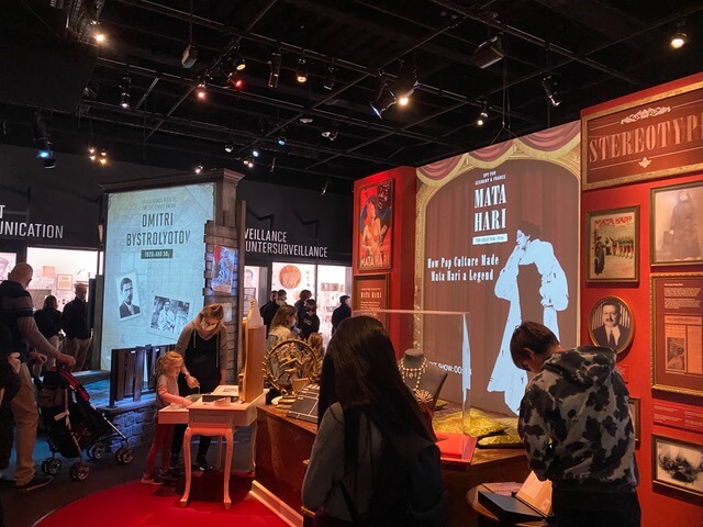 People in spy museum
