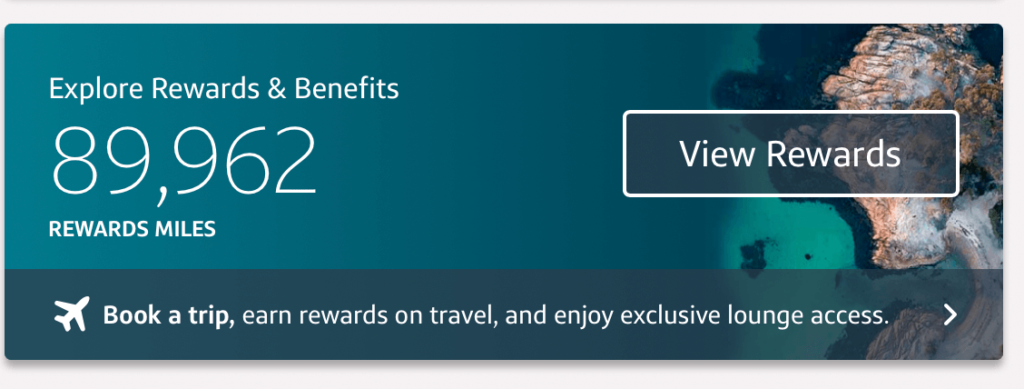 Screenshot Capital One Venture Miles site