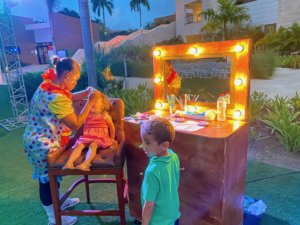 Hyatt Ziva entertainment includes face painting