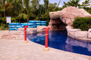 Hotel river with blue rings