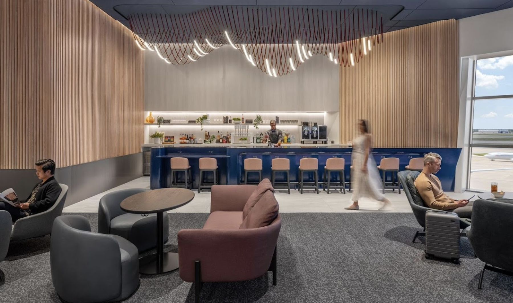 Capital One Lounge Lobby DFW