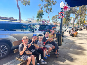 Family enjoying Balboa Bar