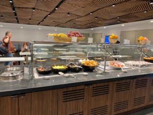 Food at airport lounge