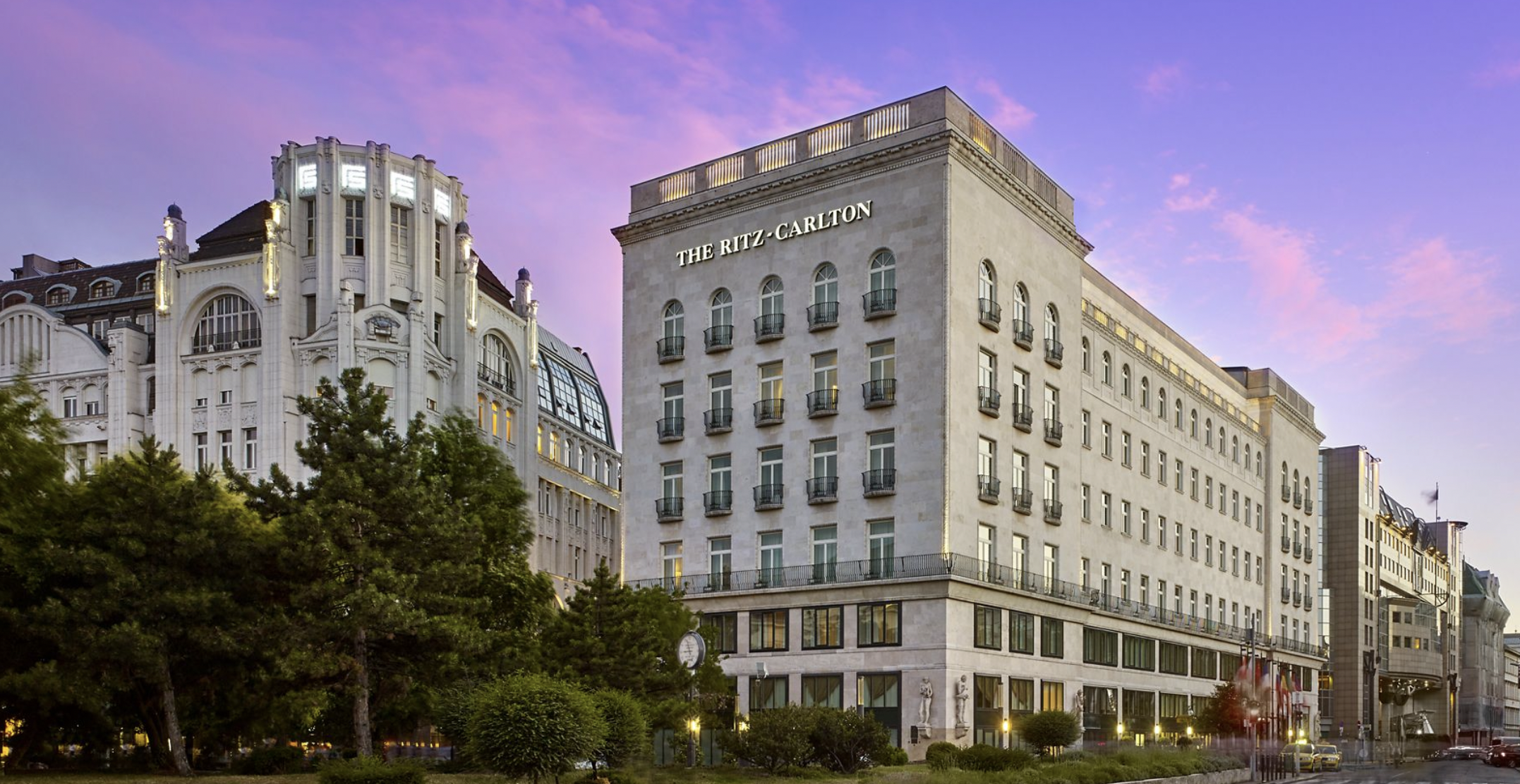 Grey hotel in Budpest