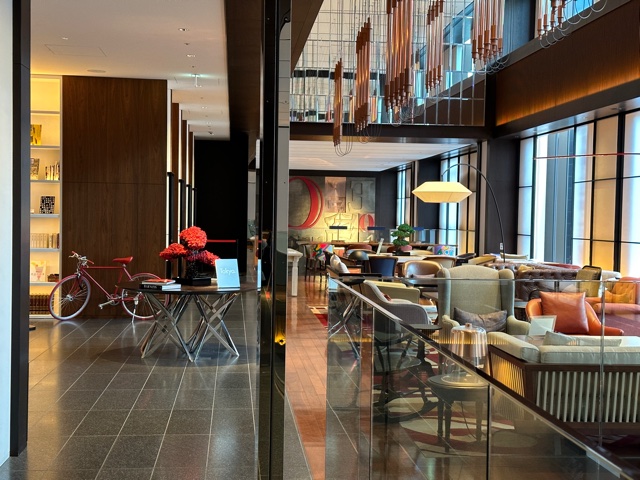 Hotel lobby in Tokyo