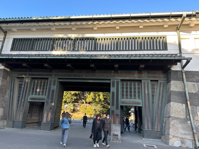 Gates into a palace in Japan.
