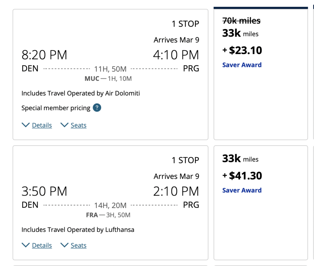 Screenshot United flight