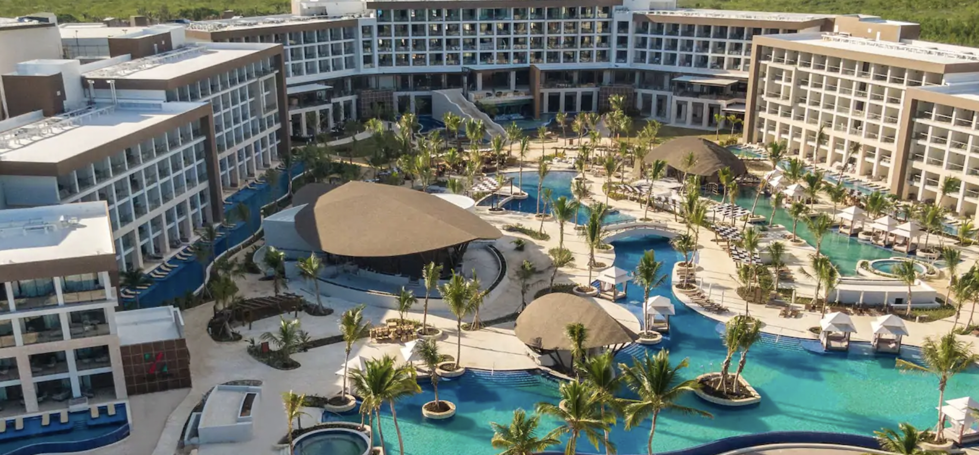 Beach resort with many pools