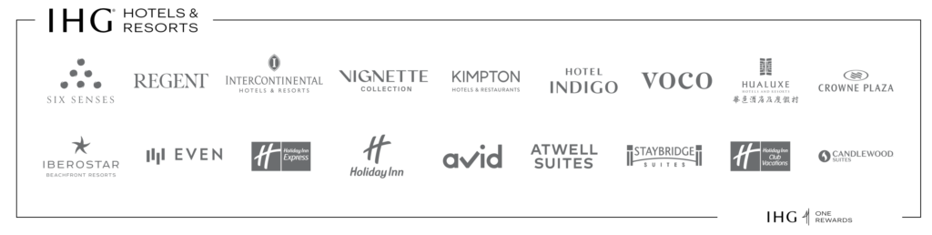 screenshot IHG brands