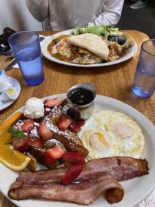 breakfast at old Monterey cafe