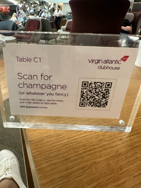 QR code to order food