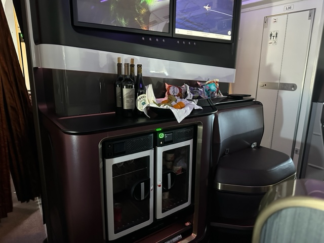 Airline snack area