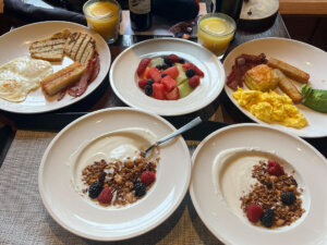 Alila Ventana room service breakfast