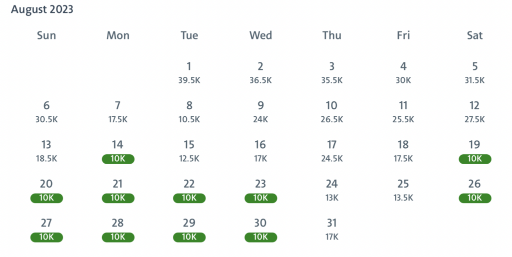 Screenshot AA flights to Aruba