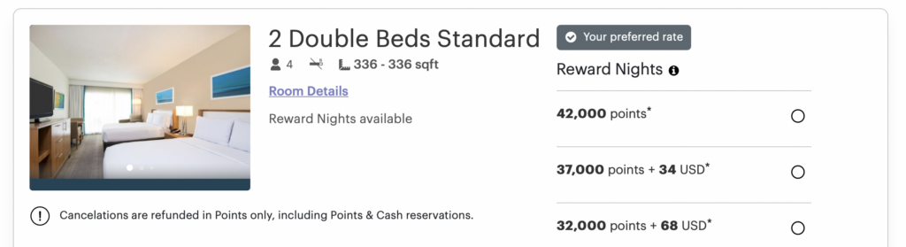 Screenshot hotel room