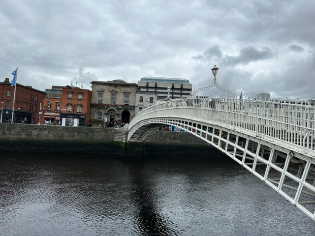 White bridge over water