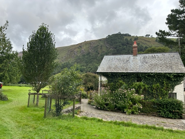 cottage with greenery