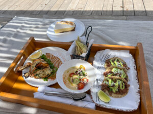 Poolside lunch at Cielo Impressions Moxché