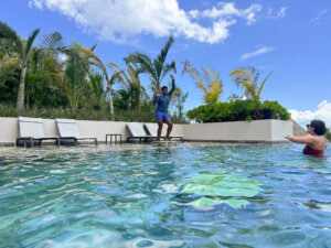 impressions main pool water trampoline class