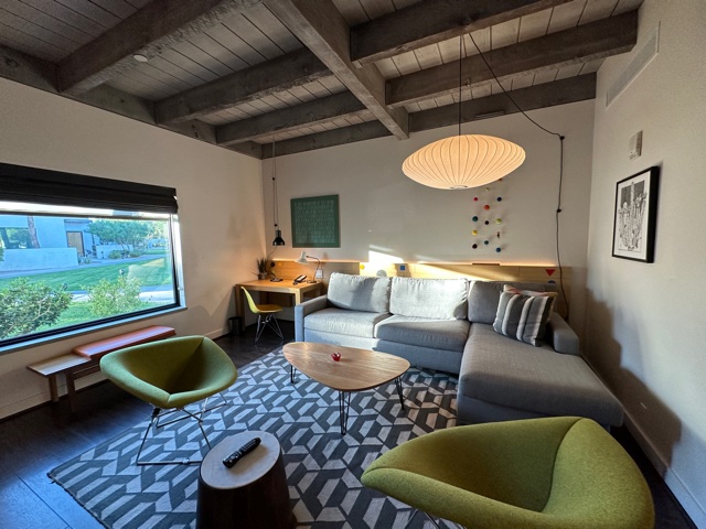 Living area of hotel