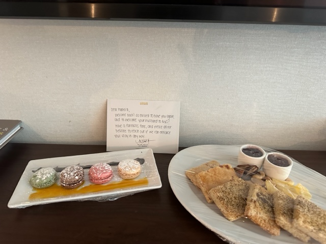 Welcome food at hotel