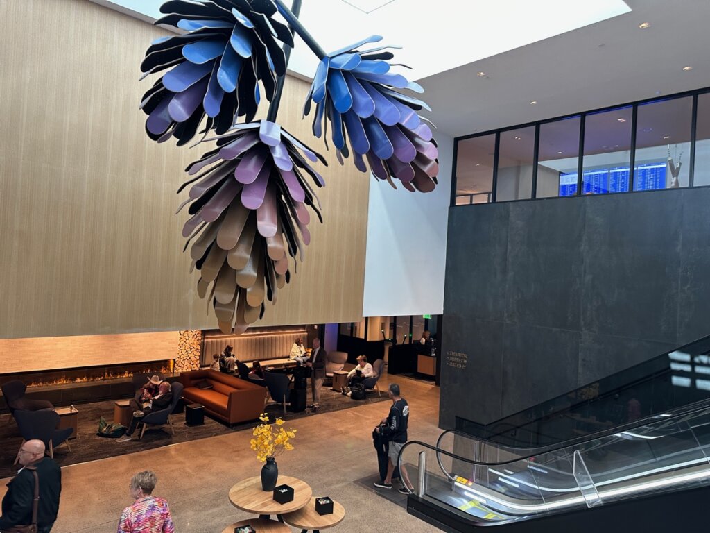 Entry of airport lounge