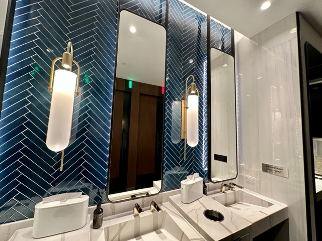 Airport lounge bathroom