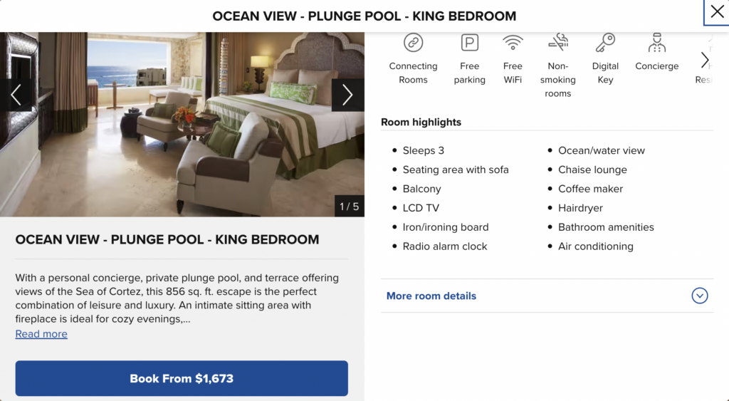 Screenshot Waldorf Astoria Los Pedregales cost.