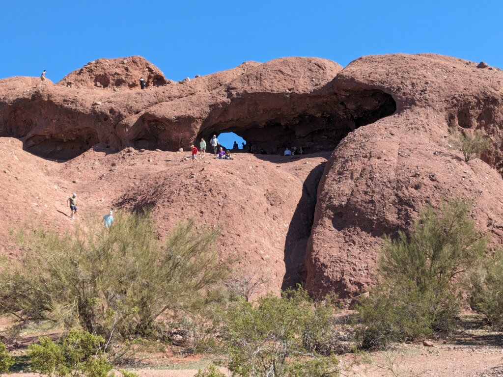 Rock with hole in it