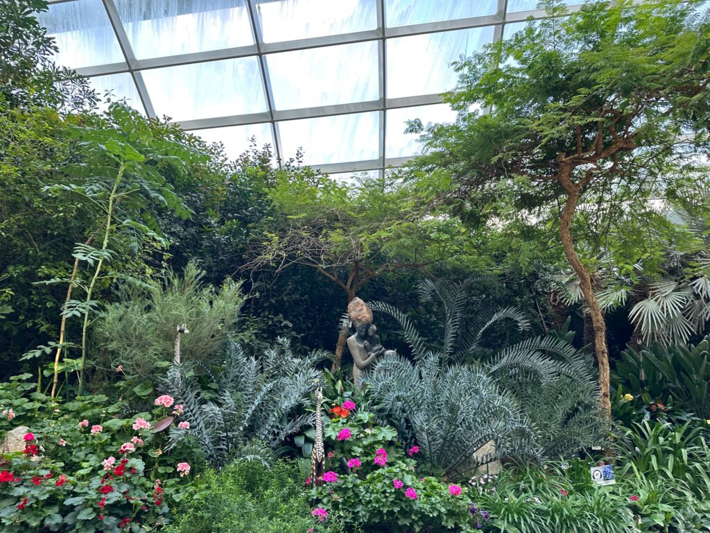 Lush Gardens under dome