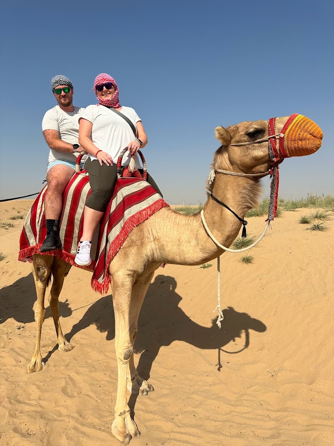 Man and woman on a camel