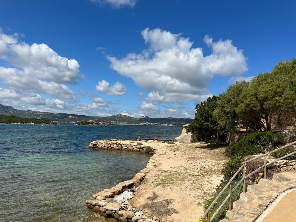 Water with jagged coastline