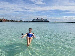 Girls in Bahamas at Castaway Cay