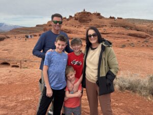 Family at Pioneer Park in St. George, Utah