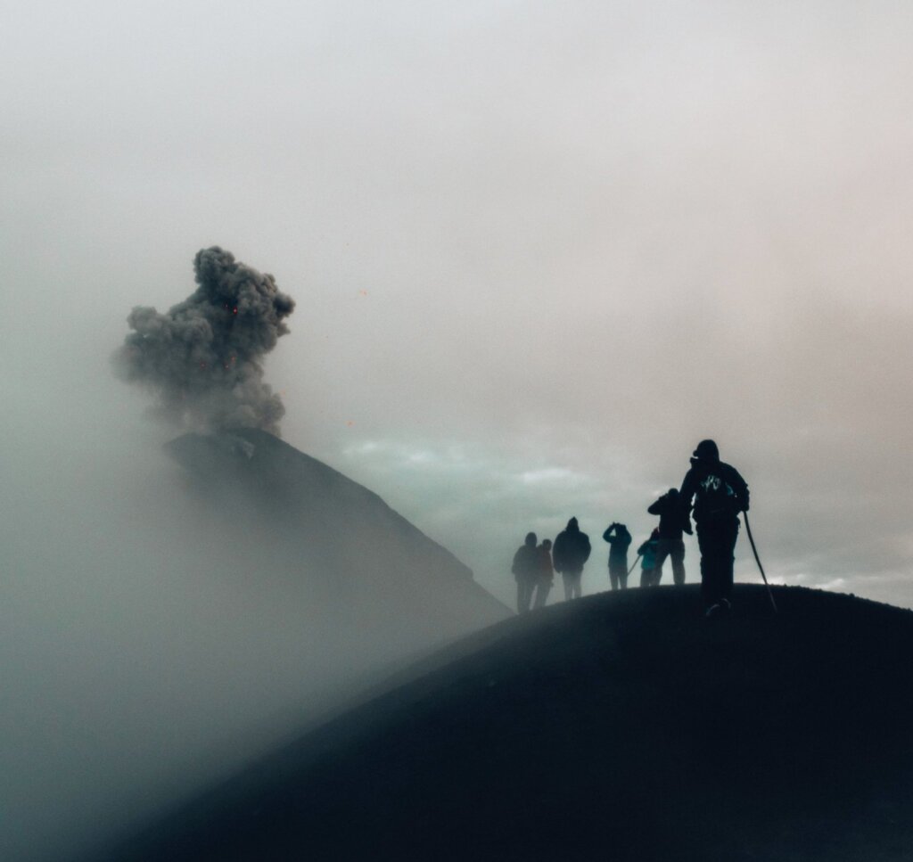 Volcan de Fuego erupting in Guatemala