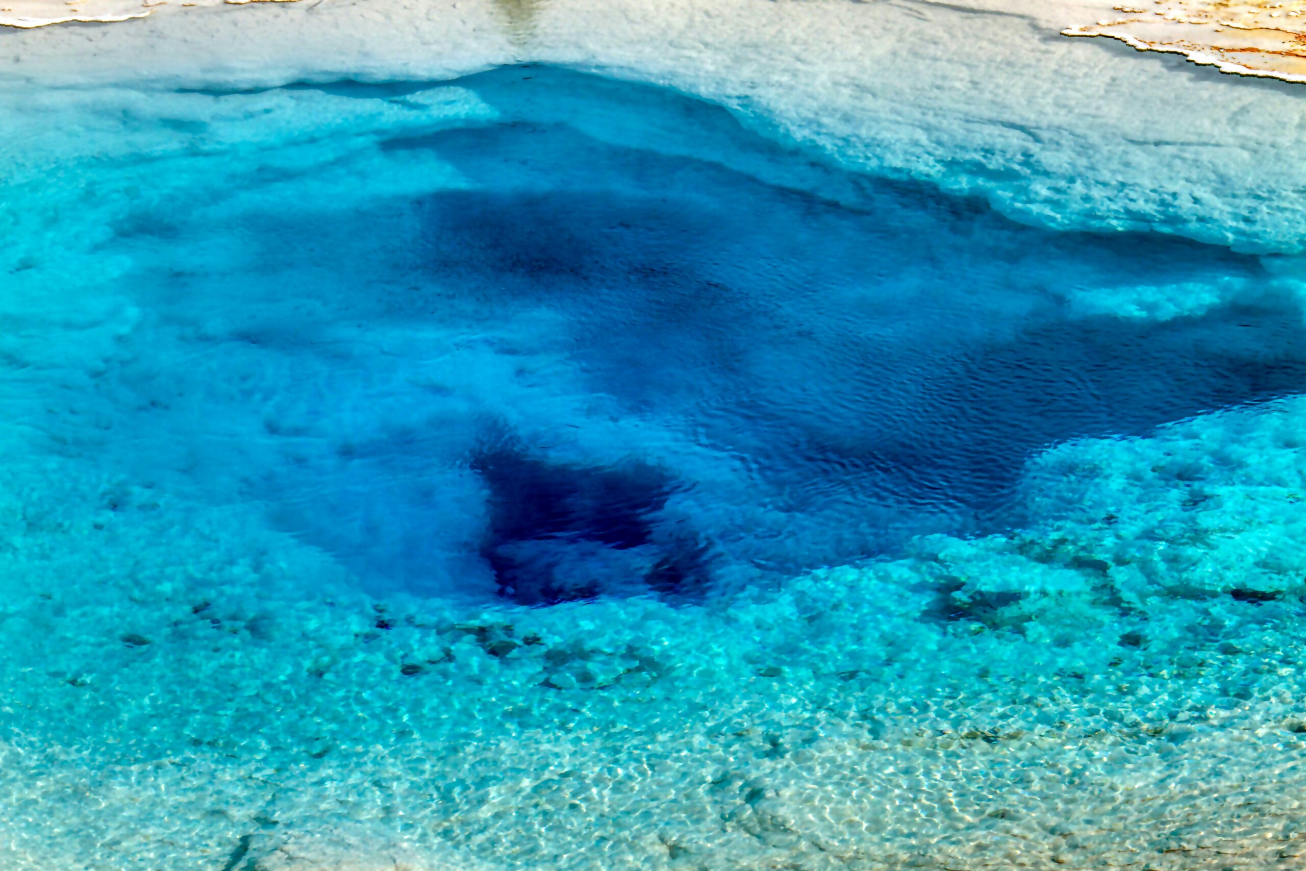 Sapphire blue natural water hole